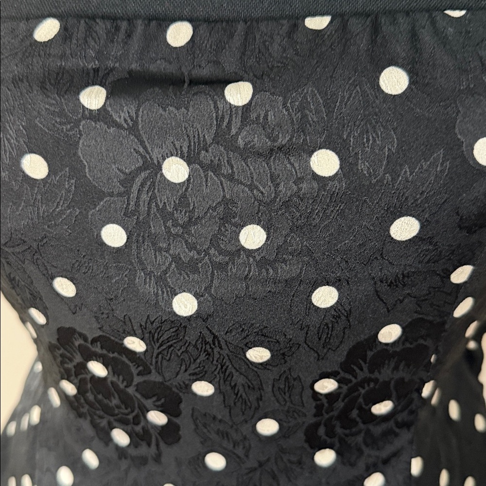 NWT Princess Polly Black and White Polka Dot strapless top - Picture 2 of 4